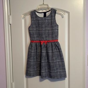 Super cute Gymboree navy and white dress, girls size 8